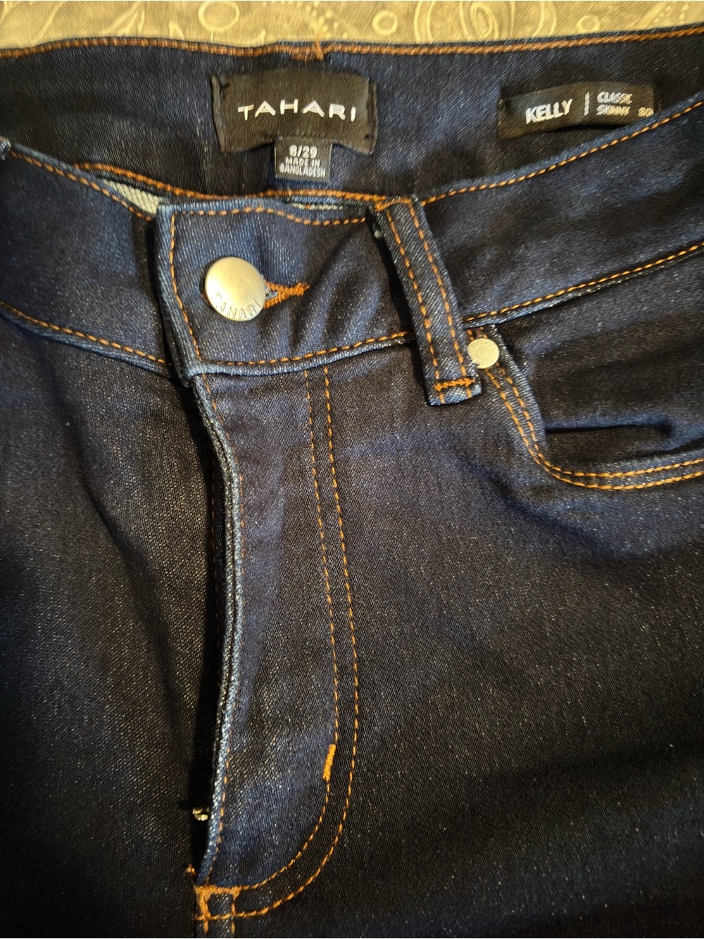 Tahari Kelly Dark Indigo  Skinny Jeans